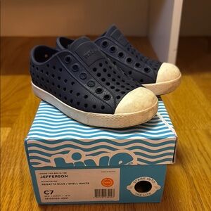 Native Kids Jefferson Shoes - Blue and White